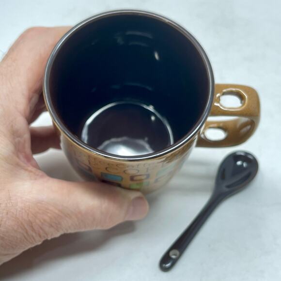 Mr. COFFEE Café Americano 13 Oz. Mug Set Stoneware 8 Pieces, 4 Mugs 0,0,1:S-1458 - Picture 7 of 8